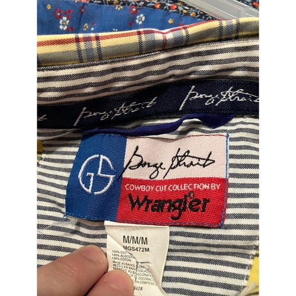 Wrangler George Strait Mens Plaid Long Sleeve Button Up Shirt Size M - Picture 4 of 5